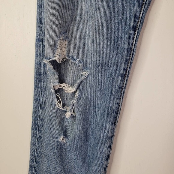 Levi's 501 CT Distressed Button Fly‎ Jeans 28x28 Leather Patch - Picture 3 of 10